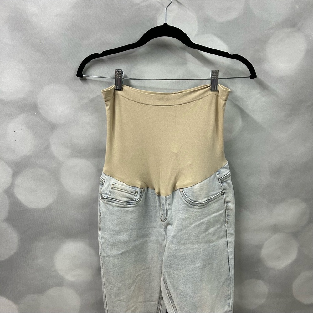 Blue Savvy Maternity‎ Light Wash Blue Jeans Medium